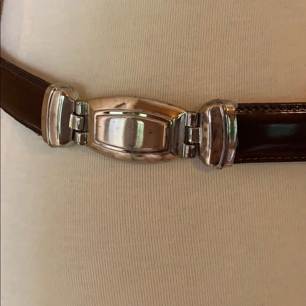 Brighton dark brown leather belt Size Medium/Large